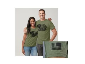 Army Veteran Shirt-American Flag Camo