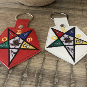 OES Leather Keychain 4 Inches