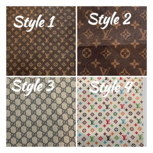 9×12 Faux Leather Sheets – Brown, White