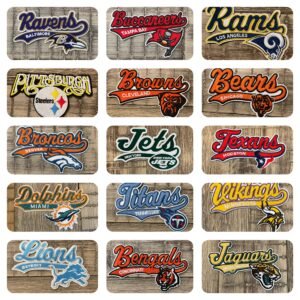 ✨ Word Embroidered Football Patches