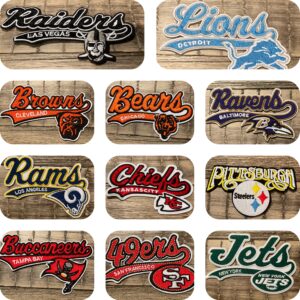 ✨ Word Embroidered Football Patches